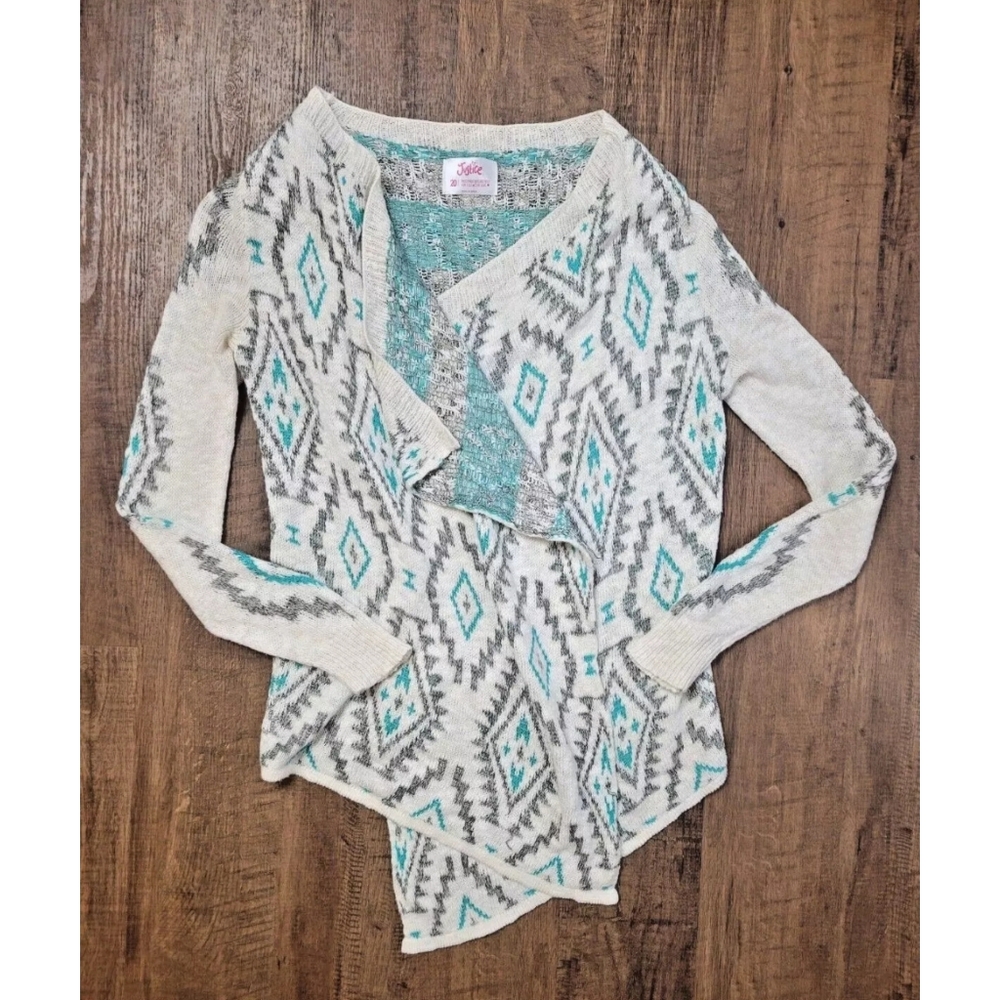 FREE W BUNDLE Justice open front drape cardigan